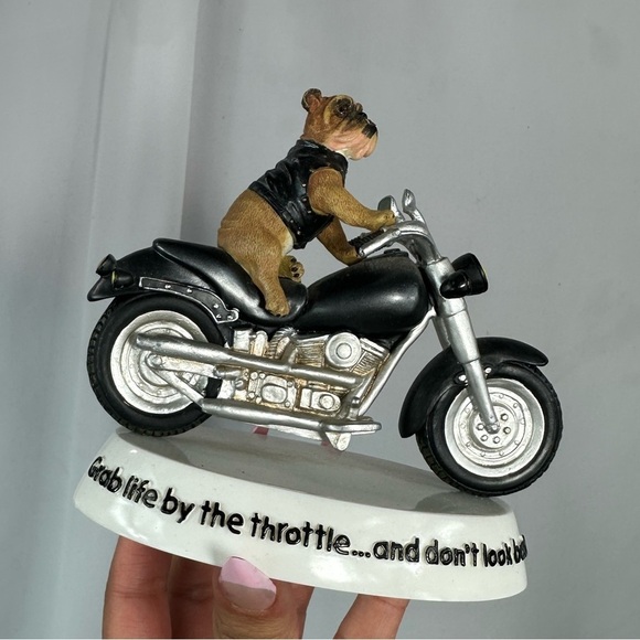 Zelda Wisdom 2002 grab life by the throttle and dont look back bulldog figurine - Picture 2 of 7